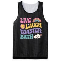 Funny Saying Dark Humor Live Laugh Toaster Bath Dread Mesh Reversible Basketball Jersey Tank