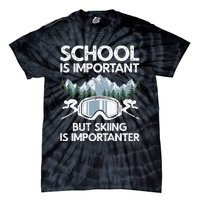 Funny Skiing Design For Men Women Skier Ski Skiing Lovers Tie-Dye T-Shirt