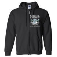 Funny Skiing Design For Men Women Skier Ski Skiing Lovers Full Zip Hoodie