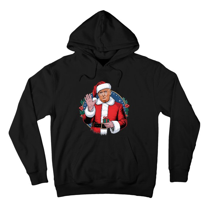 Funny Santa Donald Trump Christmas Political Election Humor Hoodie