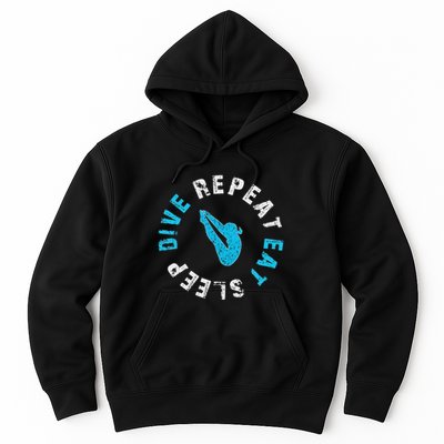 Funny Springboard Divers & Diving Board Game Gift Hoodie
