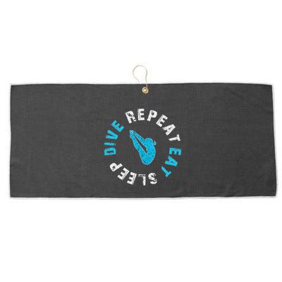 Funny Springboard Divers & Diving Board Game Gift Large Microfiber Waffle Golf Towel