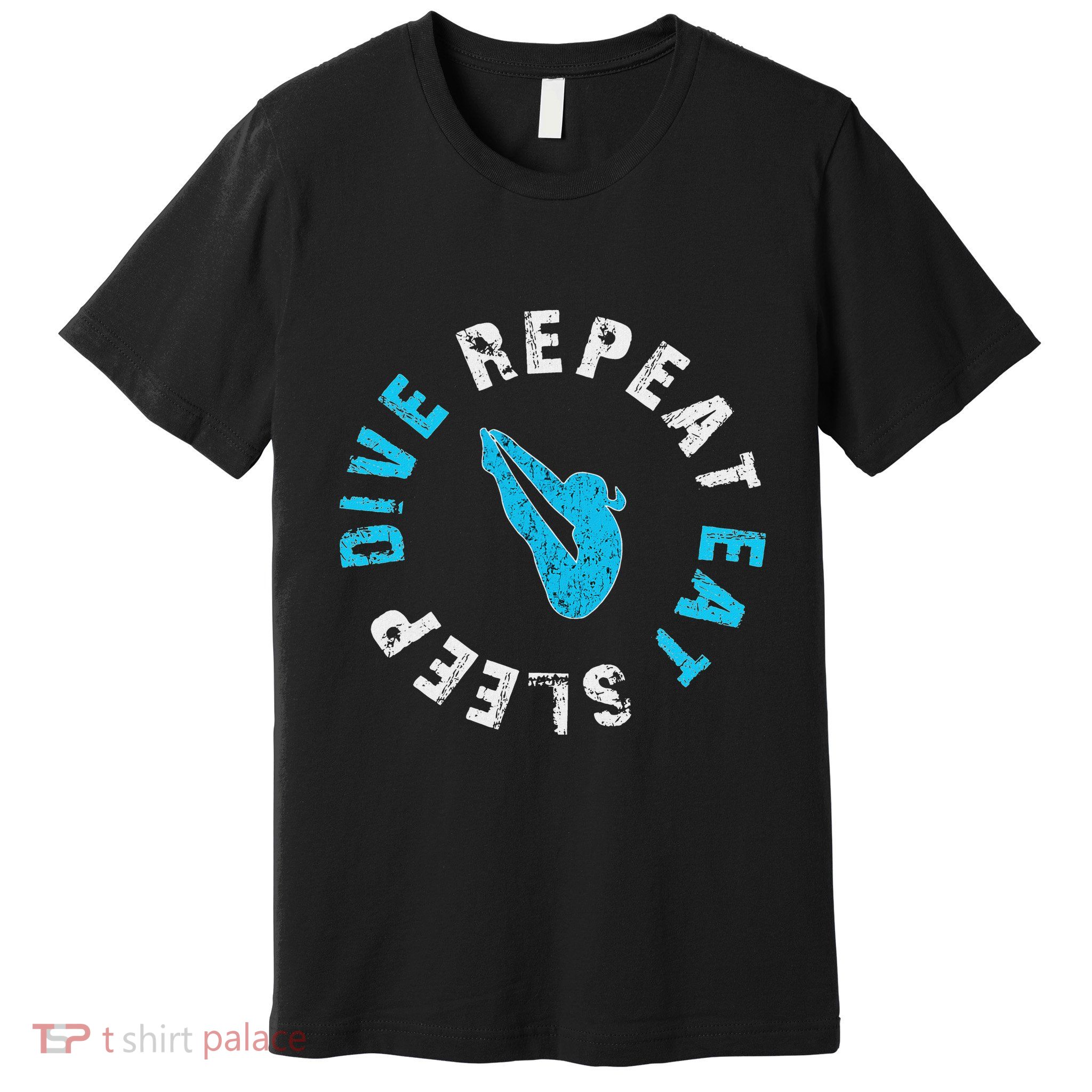 Funny Springboard Divers & Diving Board Game Gift Premium T-Shirt