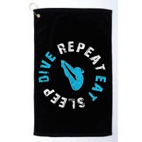 Funny Springboard Divers & Diving Board Game Gift Golf Towel