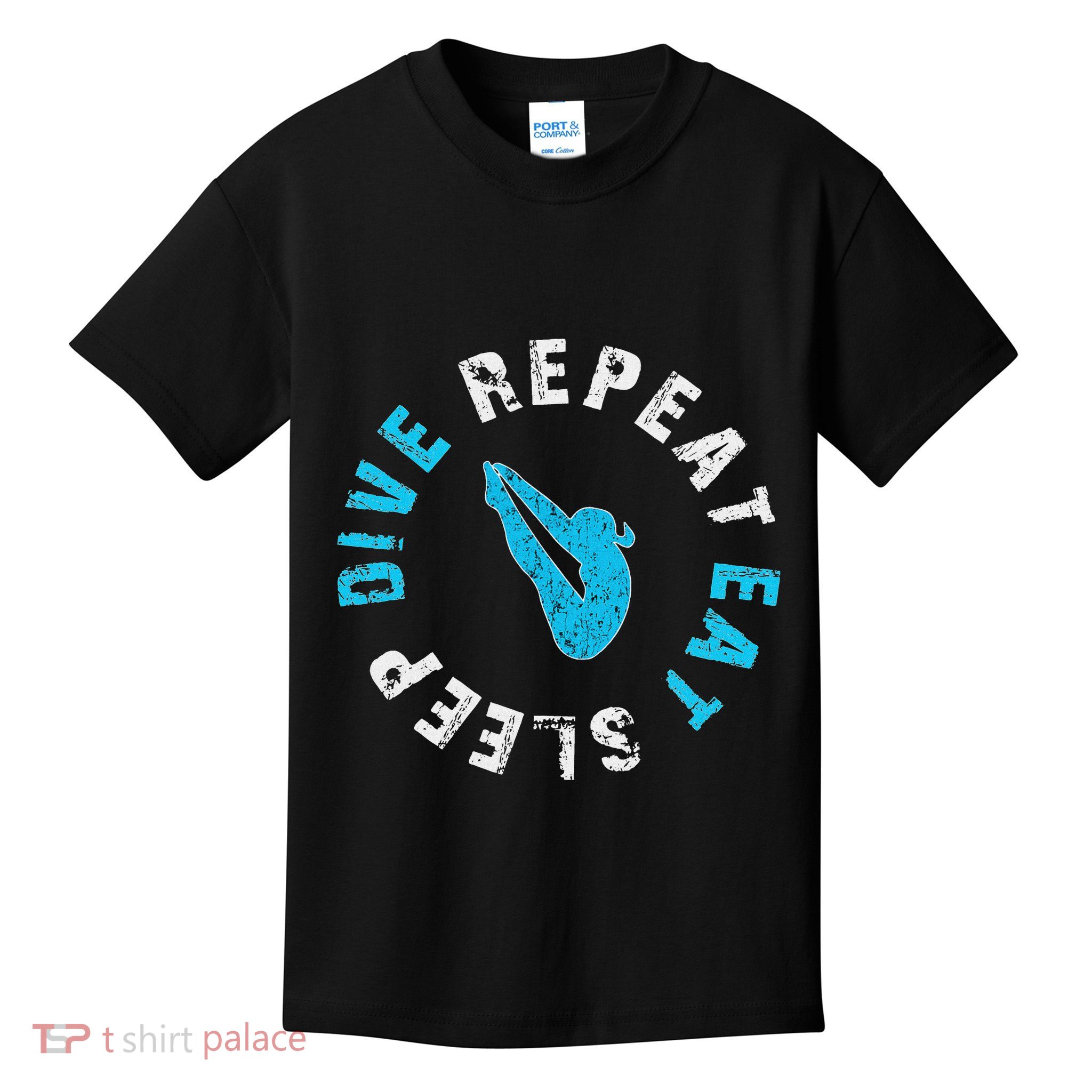 Funny Springboard Divers & Diving Board Game Gift Kids T-Shirt
