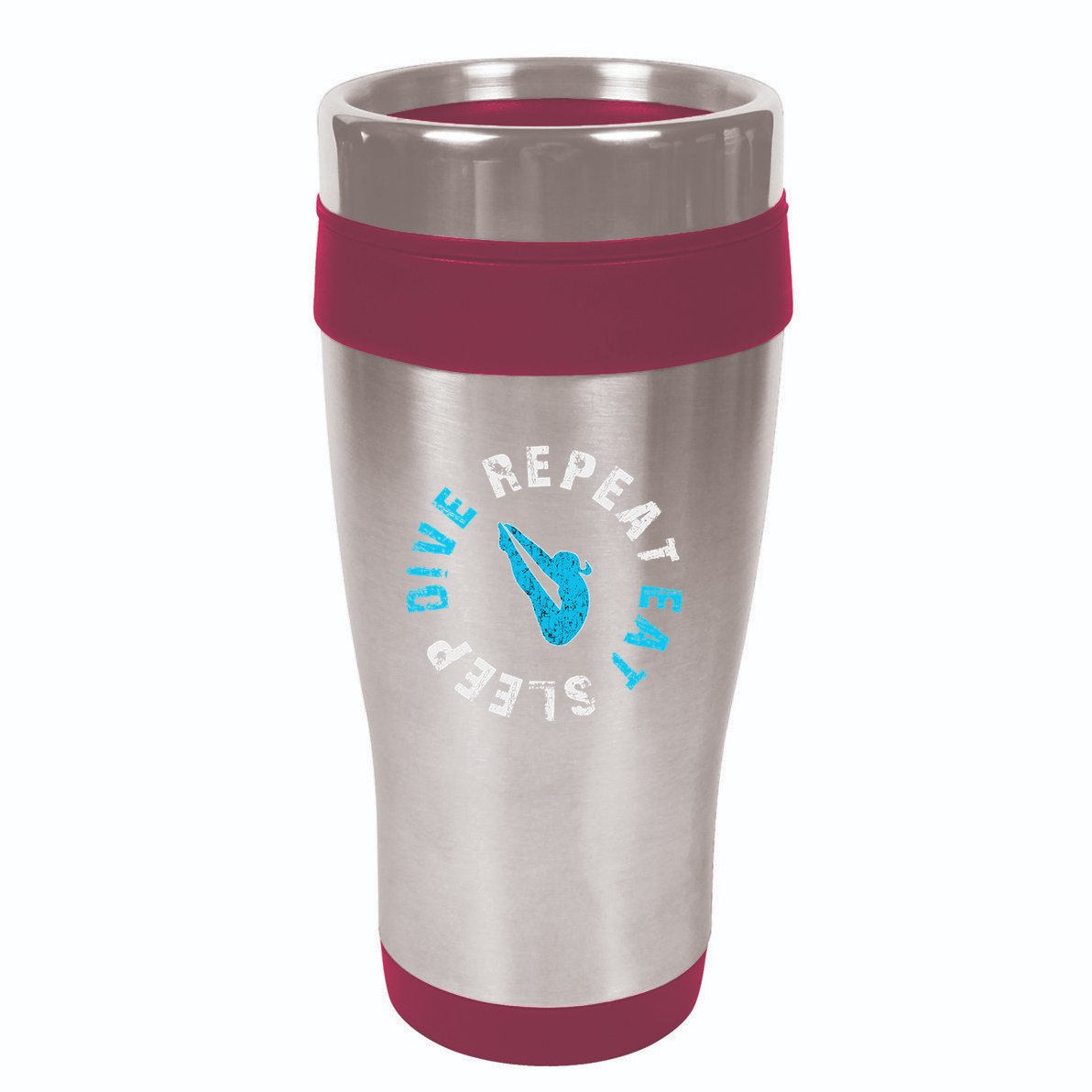 Funny Springboard Divers & Diving Board Game Gift 16oz Travel Tumbler