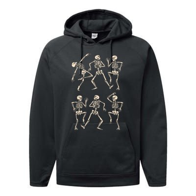 Funny Skeletons Dance Halloween Performance Fleece Hoodie