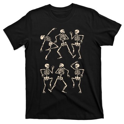 Funny Skeletons Dance Halloween T-Shirt