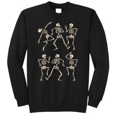 Funny Skeletons Dance Halloween Tall Sweatshirt