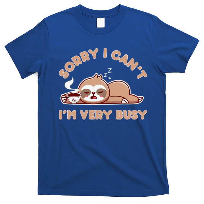Funny Sloth Design Lazy Nap Humor Sloths Lover  T-Shirt
