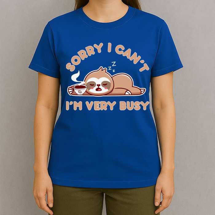 Funny Sloth Design Lazy Nap Humor Sloths Lover  T-Shirt