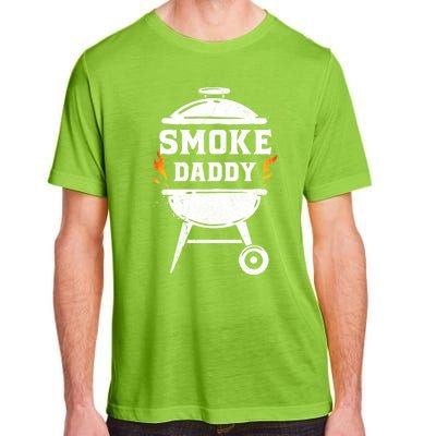 Funny Smoke Daddy Meat Smoking Bbq Grill Lover Pit Master Great Gift Adult ChromaSoft Performance T-Shirt