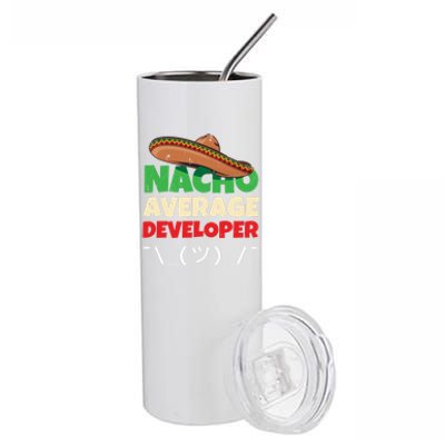 Funny Software Developer Pun Joke Programmer Coder Gift Stainless Steel Tumbler