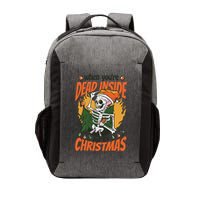 Funny Skeleton Dead Inside But Its Christmas Vector Backpack