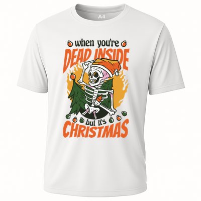 Funny Skeleton Dead Inside But Its Christmas Performance Shirt
