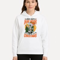 Funny Skeleton Dead Inside But Its Christmas Hoodie