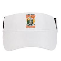 Funny Skeleton Dead Inside But Its Christmas Adult Drive Performance Visor