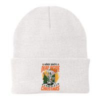 Funny Skeleton Dead Inside But Its Christmas Beanie