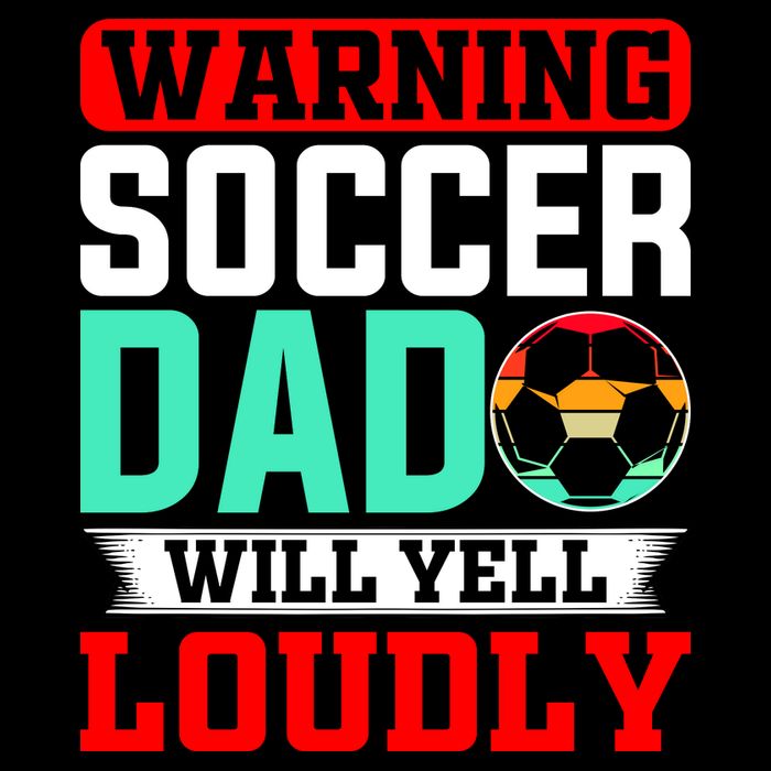 Funny Soccer Dad Will Yell Loudly Stripe Pom Pom Beanie