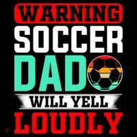 Funny Soccer Dad Will Yell Loudly 16 in Basic Backpack