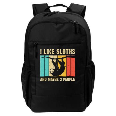 Funny Sloth Design For Sloth Lover Men Women Kids Introvert Daily Commute Backpack