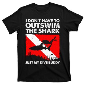 Funny Scuba Diving Design For  Shark Diving Buddy T-Shirt