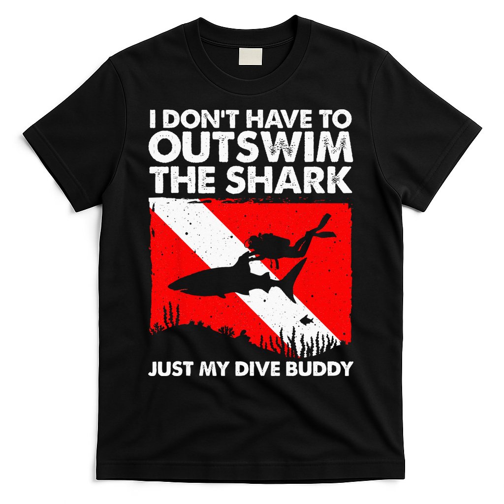 Funny Scuba Diving Design For  Shark Diving Buddy T-Shirt