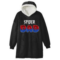 Funny Spider Dad Design Male Parents Spider Love Hooded Wearable Blanket