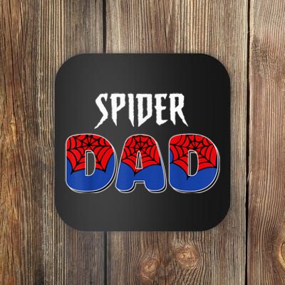 Funny Spider Dad Design Male Parents Spider Love Coaster