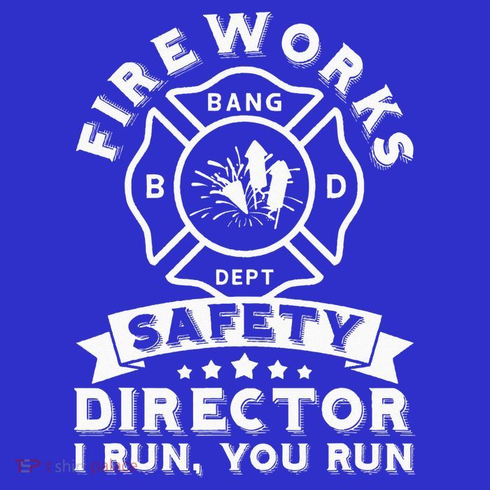 Fireworks Safety Director I Run You Run Bang Dept Patriotic 16 in Basic Backpack