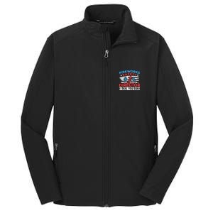 Fireworks Safety Director I Run You Run Funny 4th Of July Core Soft Shell Jacket