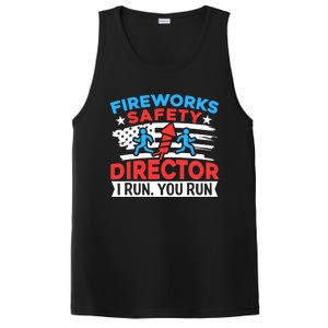 Fireworks Safety Director I Run You Run Funny 4th Of July PosiCharge Competitor Tank