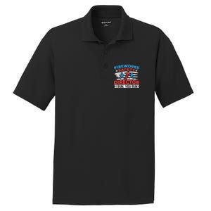 Fireworks Safety Director I Run You Run Funny 4th Of July PosiCharge RacerMesh Polo