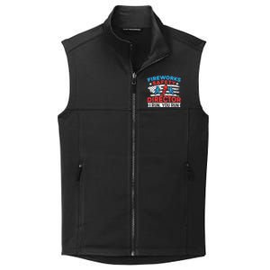 Fireworks Safety Director I Run You Run Funny 4th Of July Collective Smooth Fleece Vest