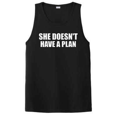 Funny She DoesnT Have A Plan Trump Harris PosiCharge Competitor Tank