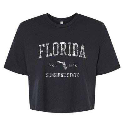 Florida Sports Design Floridian Fl Bella+Canvas Jersey Crop Tee