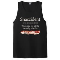 Funny Snaccident Definition Eat All The Bacon By Mistake PosiCharge Competitor Tank