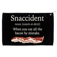 Funny Snaccident Definition Eat All The Bacon By Mistake Grommeted Golf Towel