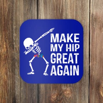 Funny Skelton Dapping Gift Hip Surgery Funny Hip Replacet Meaningful Gift Coaster