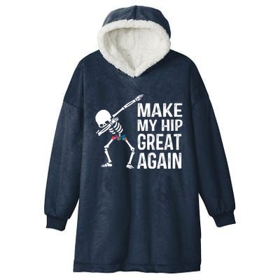 Funny Skelton Dapping Gift Hip Surgery Funny Hip Replacet Meaningful Gift Hooded Wearable Blanket