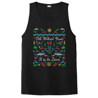 Funny Scuba Diving Ugly Christmas Party Gift PosiCharge Competitor Tank