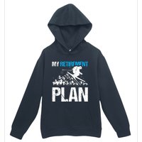 Funny Skiing Design My Retirement Plan For Winter Sports Urban Pullover Hoodie