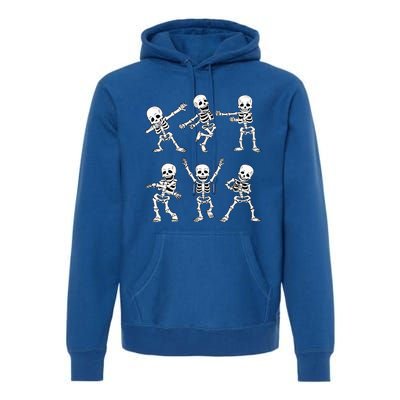 Funny Skeletons Dance Halloween Costume Premium Hoodie