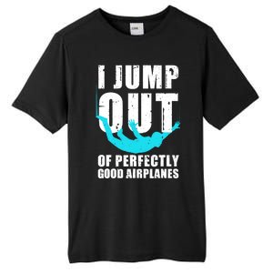 Funny Skydiving Design For Skydiver Skydive Lovers Tall Fusion ChromaSoft Performance T-Shirt