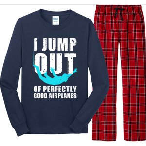 Funny Skydiving Design For Skydiver Skydive Lovers Long Sleeve Pajama Set