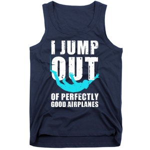 Funny Skydiving Design For Skydiver Skydive Lovers Tank Top