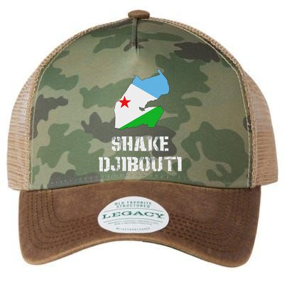 Funny Shake Djibouti Legacy Tie Dye Trucker Hat