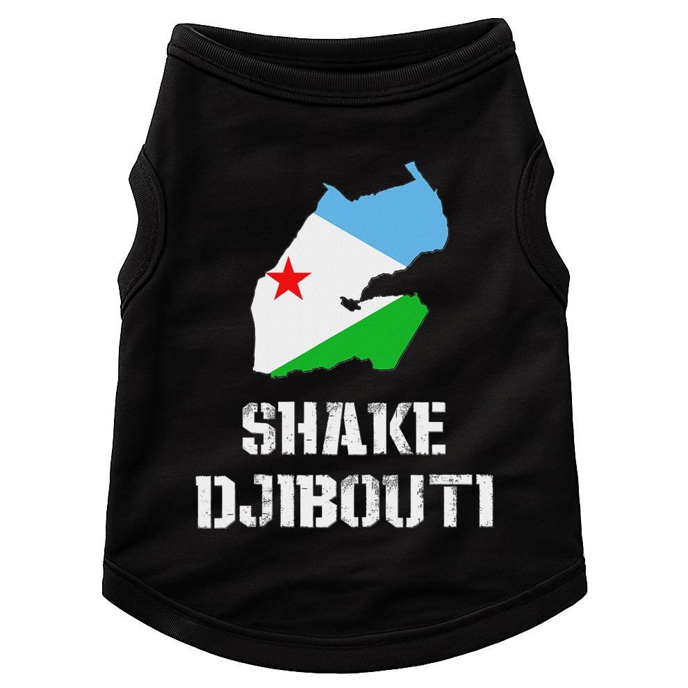 Funny Shake Djibouti Doggie Tank