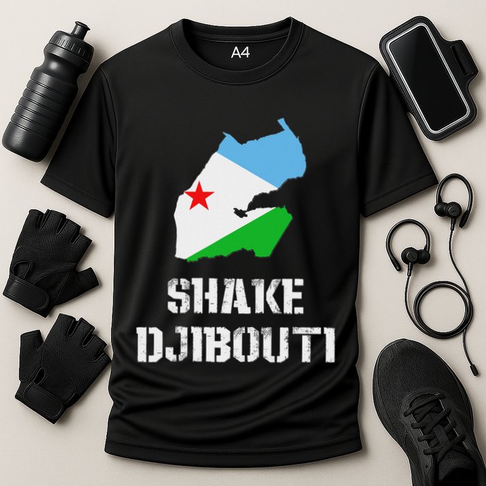 Funny Shake Djibouti Cooling Performance Crew T-Shirt