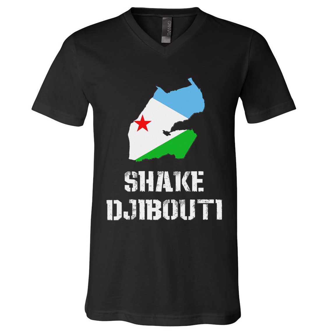 Funny Shake Djibouti V-Neck T-Shirt